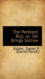 the penitent boy or sin brings sorrow_cover