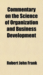 commentary on the science of organization and business development_cover