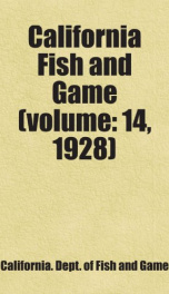 california fish and game volume 14 1928_cover