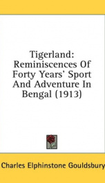 tigerland reminiscences of forty years sport and adventure in bengal_cover