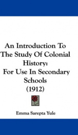 an introduction to the study of colonial history for use in secondary schools_cover