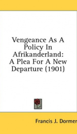 vengeance as a policy in afrikanderland a plea for a new departure_cover