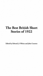 The Best British Short Stories of 1922_cover