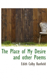 the place of my desire and other poems_cover