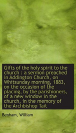 gifts of the holy spirit to the church a sermon preached in addington church_cover