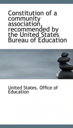 constitution of a community association recommended by the united states bureau_cover