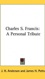 charles s francis a personal tribute_cover