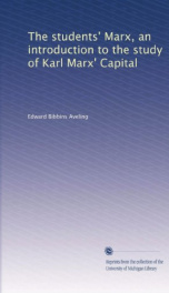 the students marx an introduction to the study of karl marx capital_cover