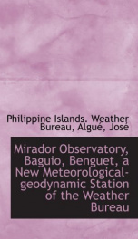 mirador observatory baguio benguet a new meteorological geodynamic station of_cover