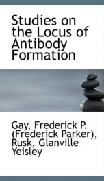 studies on the locus of antibody formation_cover