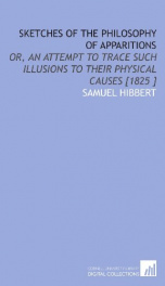 sketches of the philosophy of apparitions or an attempt to trace such illusion_cover