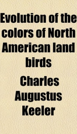 evolution of the colors of north american land birds_cover