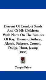 descent of comfort sands and of his children with notes on the families of ray_cover