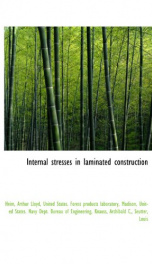 internal stresses in laminated construction_cover