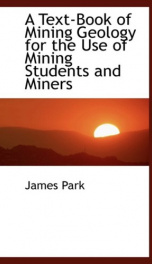 a text book of mining geology for the use of mining students and miners_cover