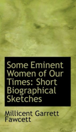 some eminent women of our times short biographical sketches_cover