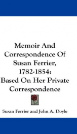 memoir and correspondence of susan ferrier 1782 1854_cover