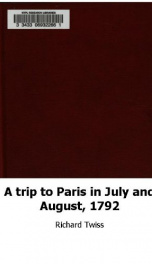 A Trip to Paris in July and August 1792_cover