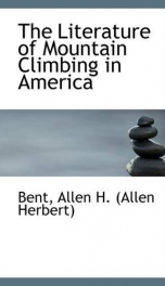 the literature of mountain climbing in america_cover