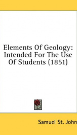 elements of geology intended for the use of students_cover