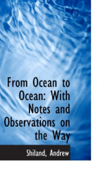 from ocean to ocean with notes and observations on the way_cover