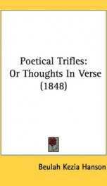 poetical trifles or thoughts in verse_cover