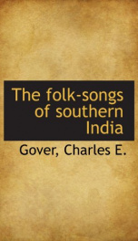 the folk songs of southern india_cover