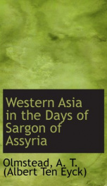 western asia in the days of sargon of assyria_cover