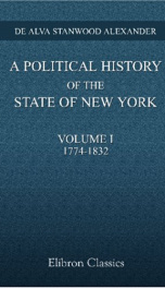 a political history of the state of new york volume 1_cover