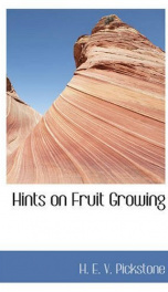 hints on fruit growing_cover