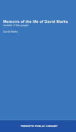 memoirs of the life of david marks minister of the gospel_cover