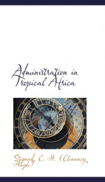 administration in tropical africa_cover