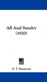all and sundry_cover