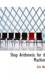 shop arithmetic for the machinist_cover