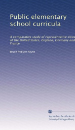 public elementary school curricula a comparative study of representative cities_cover