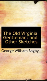 the old virginia gentleman and other sketches_cover