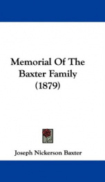 memorial of the baxter family_cover