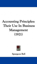 accounting principles their use in business management_cover