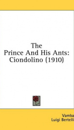 the prince and his ants ciondolino_cover