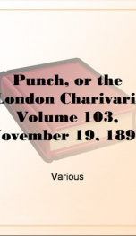Punch, or the London Charivari, Volume 103, November 19, 1892_cover