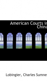 american courts in china_cover