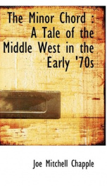 the minor chord a tale of the middle west in the early 70s_cover