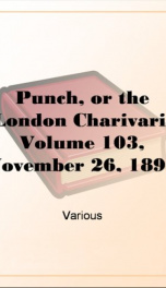 Punch, or the London Charivari, Volume 103, November 26, 1892_cover