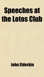 speeches at the lotos club_cover