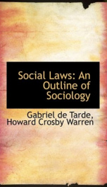 social laws an outline of sociology_cover