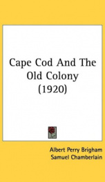 cape cod and the old colony_cover