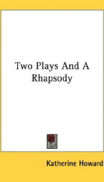 two plays and a rhapsody_cover