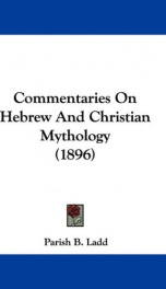 commentaries on hebrew and christian mythology_cover