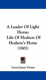 a leader of light horse life of hodson of hodsons horse_cover