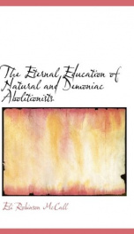 the eternal education of natural and demoniac abolitionists_cover